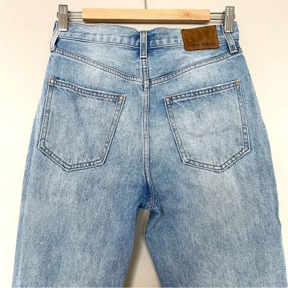 Aritzia Denim Forum Size 25 The Joni High Rise Loose 26L Distressed - Picture 6 of 16